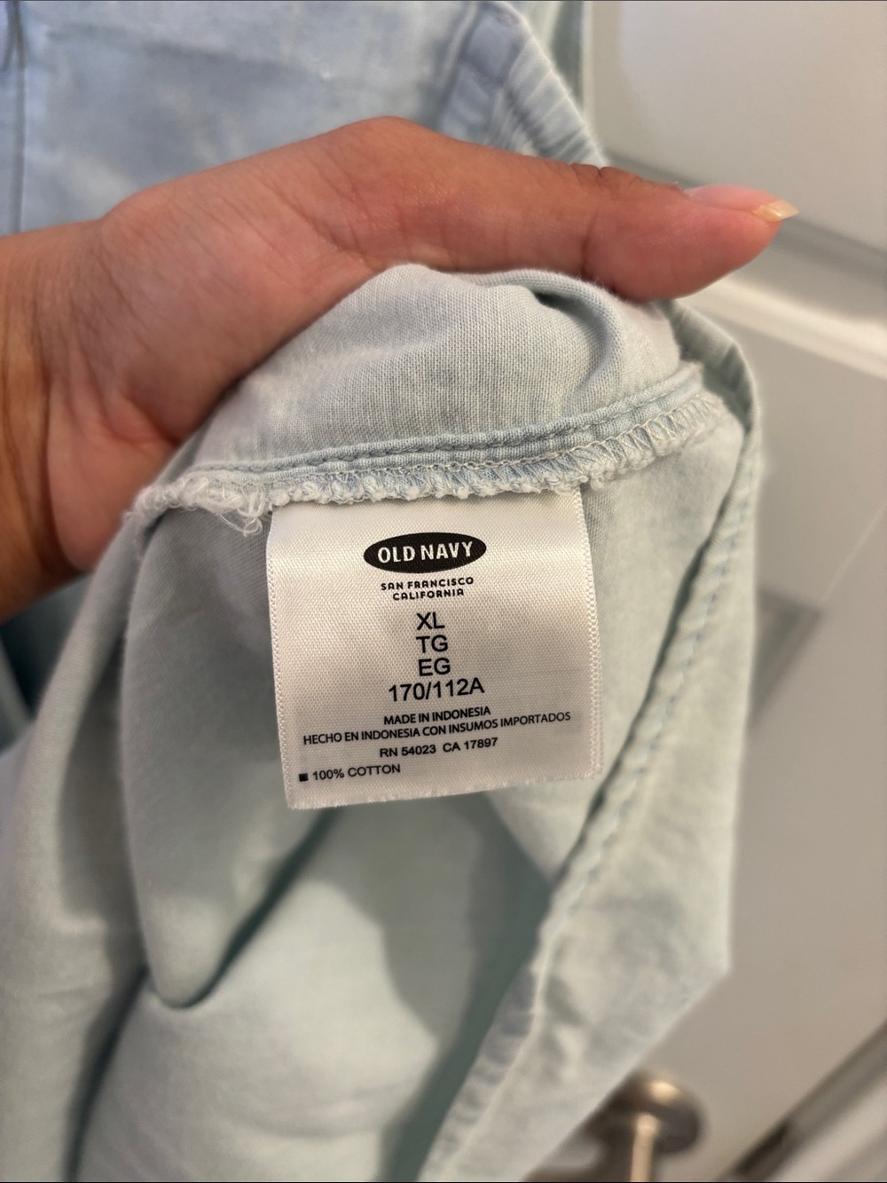 Old Navy Light Wash Chambray Babydoll Mini Dress XL - Picture 4 of 5